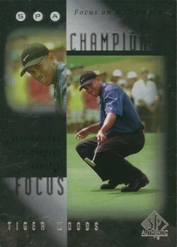 2001 SP Authentic - Focus on a Champion #FC5 Tiger Woods Front