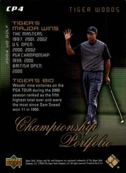 2004 Upper Deck - Champion Portfolio #CP4 Tiger Woods Back