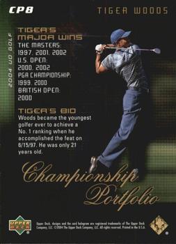 2004 Upper Deck - Champion Portfolio #CP8 Tiger Woods Back