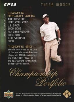 2004 Upper Deck - Champion Portfolio #CP13 Tiger Woods Back