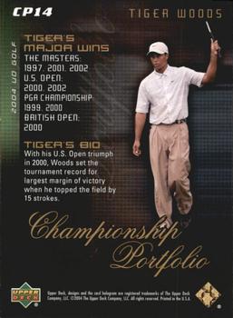 2004 Upper Deck - Champion Portfolio #CP14 Tiger Woods Back