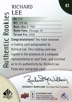 2014 SP Authentic #83 Richard Lee Back