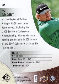 2014 SP Authentic #36 Will McGirt Back