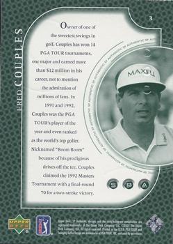 2001 Upper Deck - SP Authentic Preview #3 Fred Couples Back