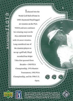 2001 Upper Deck - SP Authentic Preview #5 Raymond Floyd Back