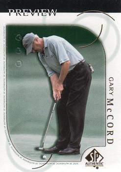 2001 Upper Deck - SP Authentic Preview #12 Gary McCord Front