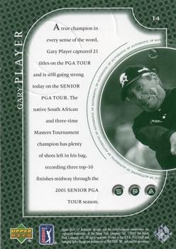 2001 Upper Deck - SP Authentic Preview #14 Gary Player Back