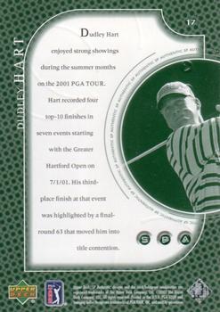 2001 Upper Deck - SP Authentic Preview #17 Dudley Hart Back