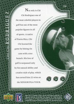 2001 Upper Deck - SP Authentic Preview #19 Chi Chi Rodriguez Back