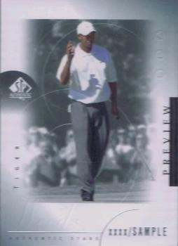 2001 Upper Deck - SP Authentic Preview #21 Tiger Woods Front