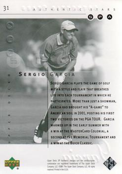 2001 Upper Deck - SP Authentic Preview #31 Sergio Garcia Back