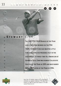 2001 Upper Deck - SP Authentic Preview #33 Stewart Cink Back