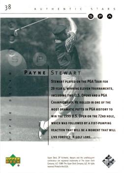 2001 Upper Deck - SP Authentic Preview #38 Payne Stewart Back