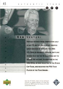 2001 Upper Deck - SP Authentic Preview #45 Ken Venturi Back