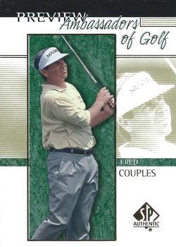2001 Upper Deck - SP Authentic Preview #53 Fred Couples Front
