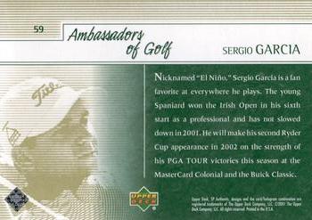 2001 Upper Deck - SP Authentic Preview #59 Sergio Garcia Back