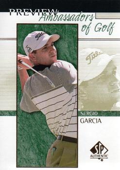 2001 Upper Deck - SP Authentic Preview #59 Sergio Garcia Front