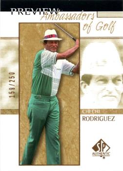 2001 Upper Deck - SP Authentic Preview Gold #60 Chi Chi Rodriguez Front