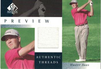 2001 Upper Deck - SP Authentic Preview Authentic Threads #HH-AT Hunter Haas Front