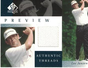 2001 Upper Deck - SP Authentic Preview Authentic Threads #LJ-AT Lee Janzen Front