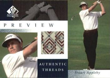 2001 Upper Deck - SP Authentic Preview Authentic Threads #SA-AT Stuart Appleby Front