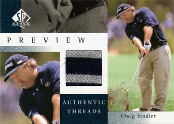 2001 Upper Deck - SP Authentic Preview Authentic Threads #ST-AT Craig Stadler Front