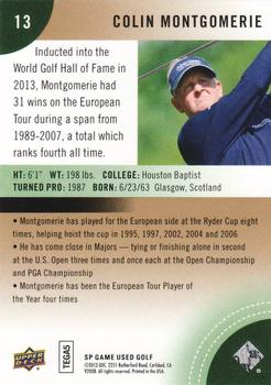 2014 SP Game Used #13 Colin Montgomerie Back