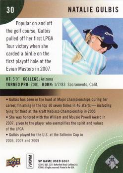 2014 SP Game Used #30 Natalie Gulbis Back