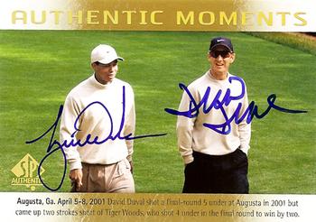 2014 SP Authentic - Authentic Moments Autographs #70 Tiger Woods / David Duval Front