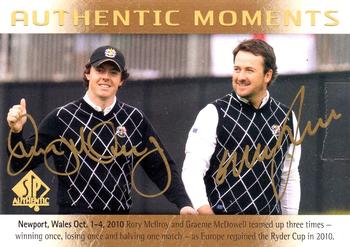 2014 SP Authentic - Authentic Moments Autographs #71 Rory McIlroy / Graeme McDowell Front