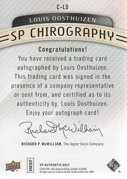 2014 SP Authentic - Chirography #C-LO Louis Oosthuizen Back