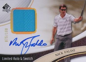 2014 SP Authentic - Limited Autographs Swatches #19 Nick Faldo Front
