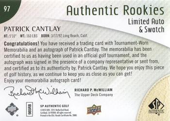 2014 SP Authentic - Limited Autographs #97 Patrick Cantlay Back