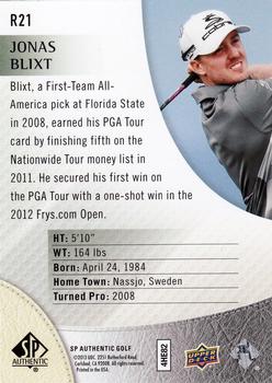 2014 SP Authentic - Rookie Extended #R21 Jonas Blixt Back