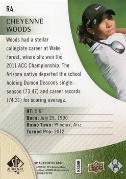 2014 SP Authentic - Rookie Extended Green #R4 Cheyenne Woods Back