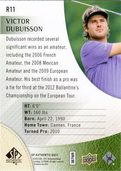 2014 SP Authentic - Rookie Extended Green #R11 Victor Dubuisson Back