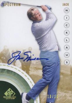 2014 SP Game Used - Spectrum Autographs #2 Jack Nicklaus Front