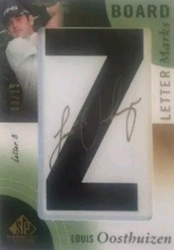 2014 SP Game Used - Leader Board Letter Marks #LL-LO Louis Oosthuizen Front