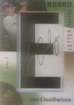 2014 SP Game Used - Leader Board Letter Marks #LL-LO Louis Oosthuizen Front