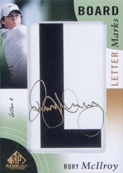 2014 SP Game Used - Leader Board Letter Marks #LL-RM Rory McIlroy Front