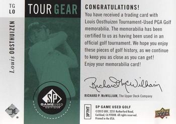 2014 SP Game Used - Tour Gear #TGLO Louis Oosthuizen Back