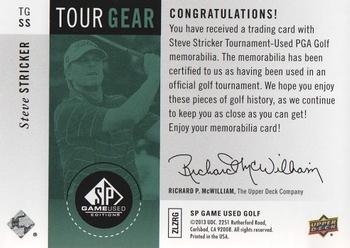 2014 SP Game Used - Tour Gear #TGSS Steve Stricker Back
