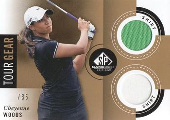 2014 SP Game Used - Tour Gear Gold #TGCW Cheyenne Woods Front