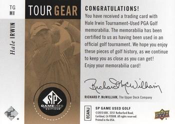 2014 SP Game Used - Tour Gear Gold #TGHI Hale Irwin Back