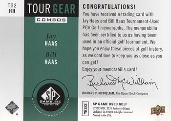 2014 SP Game Used - Tour Gear Combos #TG2HH Bill Haas / Jay Haas Back
