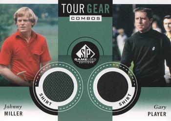 2014 SP Game Used - Tour Gear Combos #TG2JG Johnny Miller / Gary Player Front