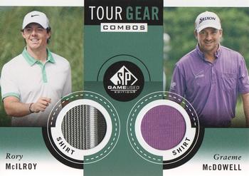 2014 SP Game Used - Tour Gear Combos #TG2-MM Rory McIlroy / Graeme McDowell Front