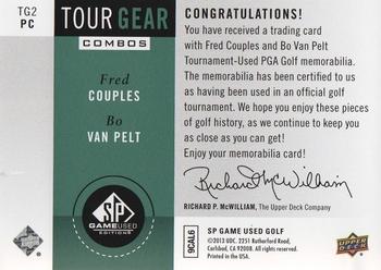 2014 SP Game Used - Tour Gear Combos #TG2-PC Fred Couples / Bo Van Pelt Back