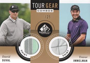 2014 SP Game Used - Tour Gear Combos Gold #TG2ID Trevor Immelman / David Duval Front
