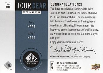 2014 SP Game Used - Tour Gear Combos Blue #TG2HH Bill Haas / Jay Haas Back